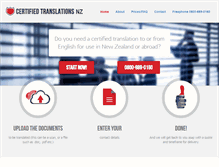 Tablet Screenshot of certifiedtranslation.co.nz